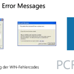MS Windows Error Messages
