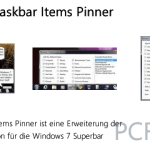 Windows 7 Taskbar Items Pinner